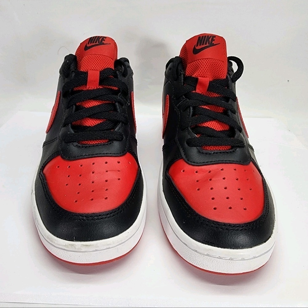 Nike BQ5448-007 Boys Black Red Low Top Sneakers US 6.5Y EUR 39